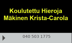 Koulutettu Hieroja Mäkinen Krista-Carola logo